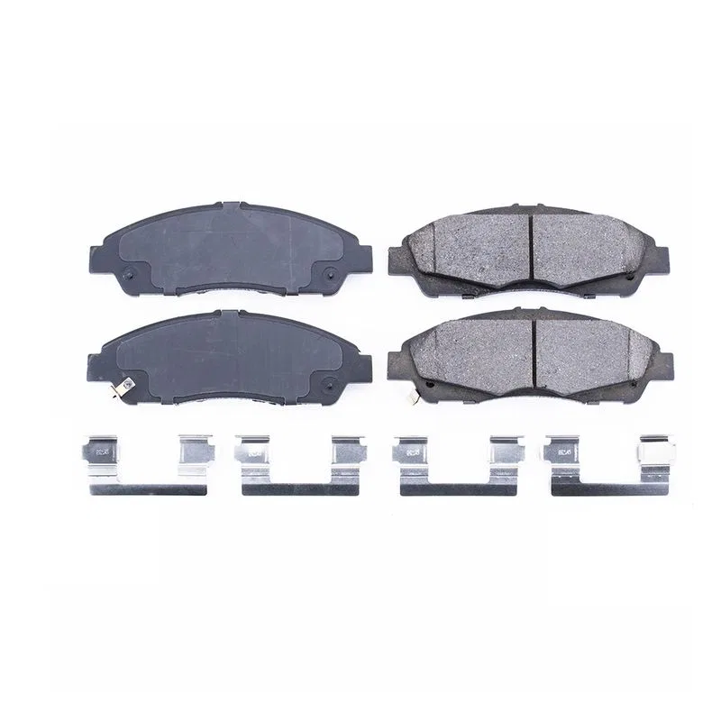 17-1896 – POWERSTOP Brake Pad, FMSI Number D1896 Ceramic Brake Pads Set Of 4 With Premium Stainless Steel Hardware